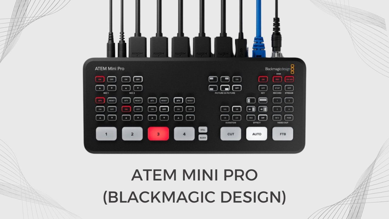 Imagem da ATEM Mini Pro fornecida pelo grupo
